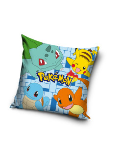 POSZEWKA 40x40 NA PODUSZKĘ JAŚKA POKEMON BULBASAUR PIKACHU