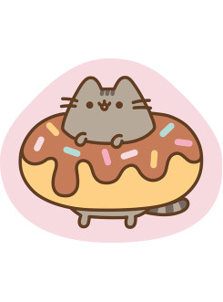PODUSZKA KSZTAŁTKA 40x40 DEKORACYJNA KOT PUSHEEN DONUT