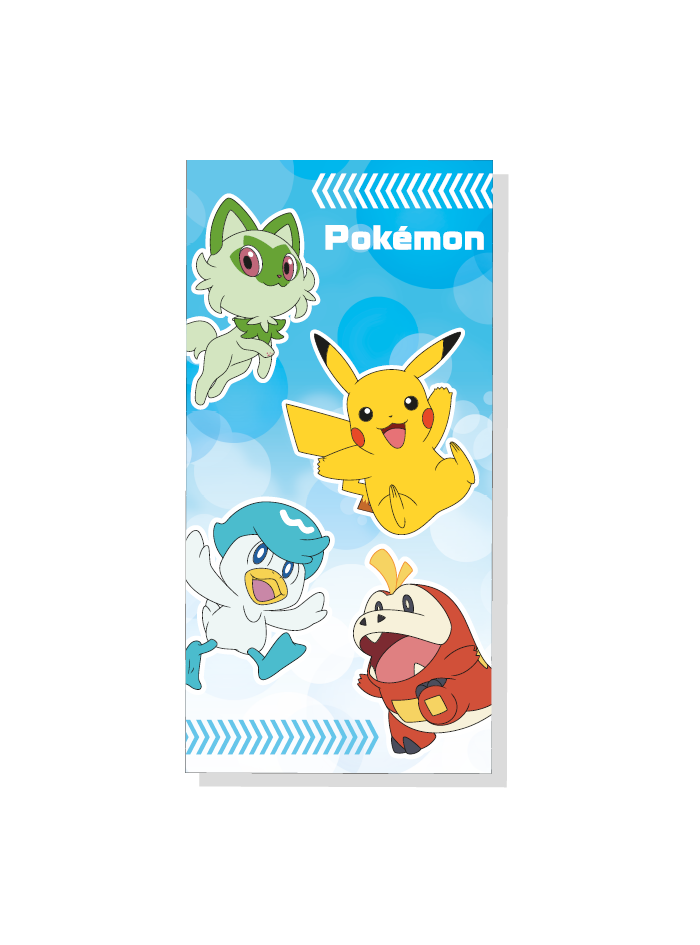 RĘCZNIK PLAŻOWY 70x140 POKEMON PIKACHU SPIRGATITO