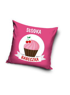 POSZEWKA 40x40 NA PODUSZKĘ JAŚKA SŁODKA BABECZKA