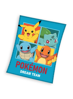 KOC KOCYK KORALOWY 110x140 POKEMON PIKACHU CHARMANDER