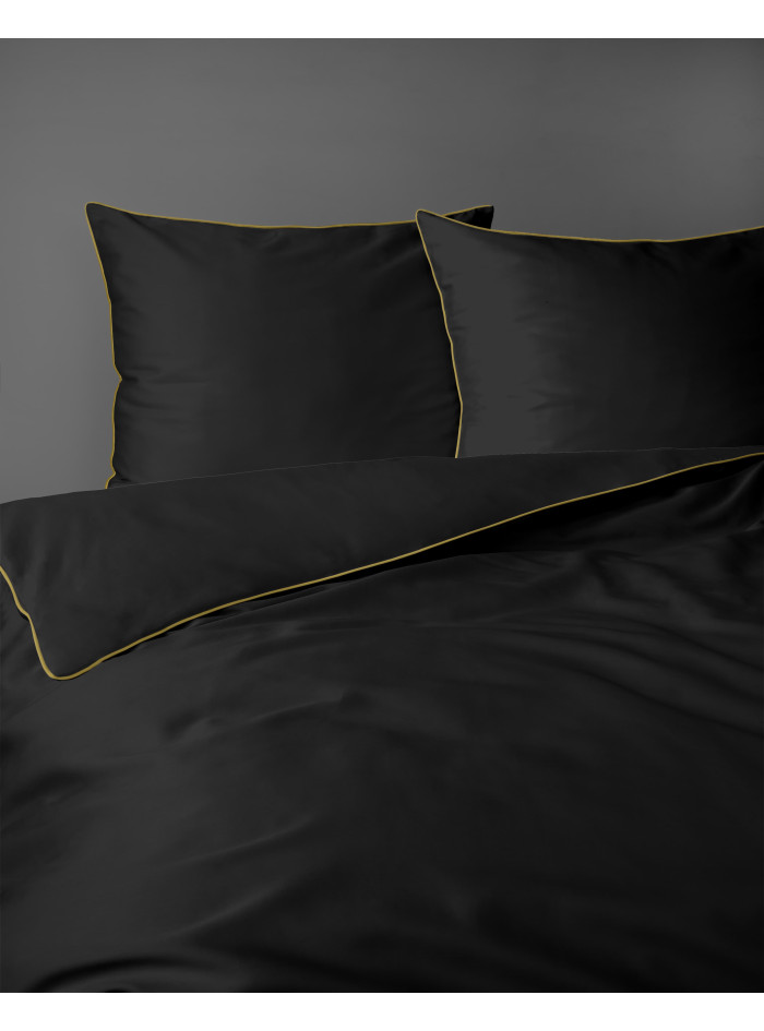 KOMPLET POŚCIELI PURE 160x200 MAKOSATYNA CZARNA