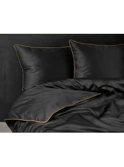 KOMPLET POŚCIELI PURE 160x200 MAKOSATYNA CZARNA