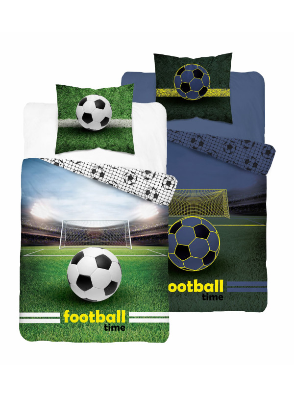 POŚCIEL 160x200 ŚWIECĄCA W CIEMNOŚCI PIŁKA NOŻNA FOOTBALL TIME 5206_A