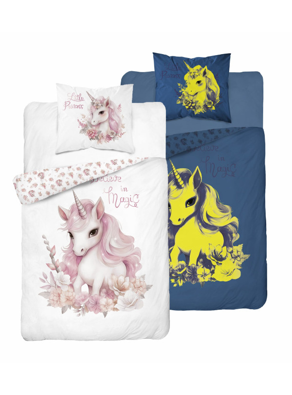 POŚCIEL 140x200 ŚWIECĄCA W CIEMNOŚCI JEDNOROŻEC 5405_A