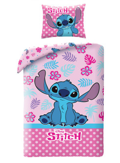 KOMPLET POŚCIELI 140x200 LILO I STITCH DISNEY RÓŻOWA LS-3618BL 2