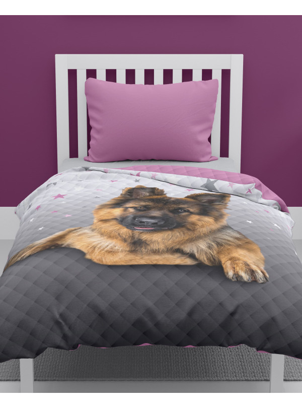 NARZUTA NA ŁÓZKO 170x210 PIKOWANA PIES OWCZAREK K_84