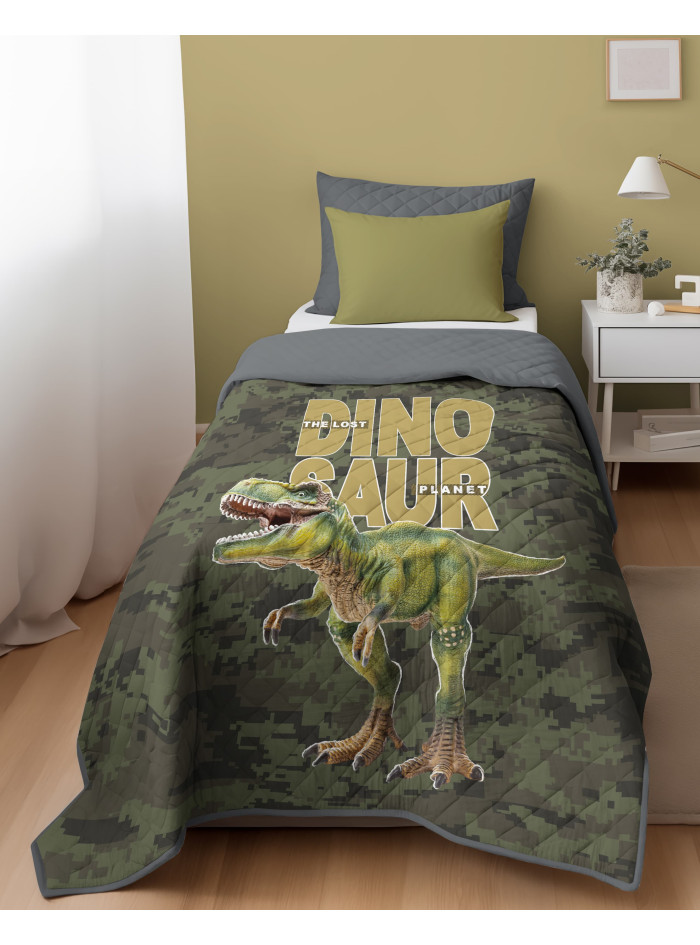NARZUTA NA ŁÓZKO 170x210 PIKOWANA DINOZAUR K_86