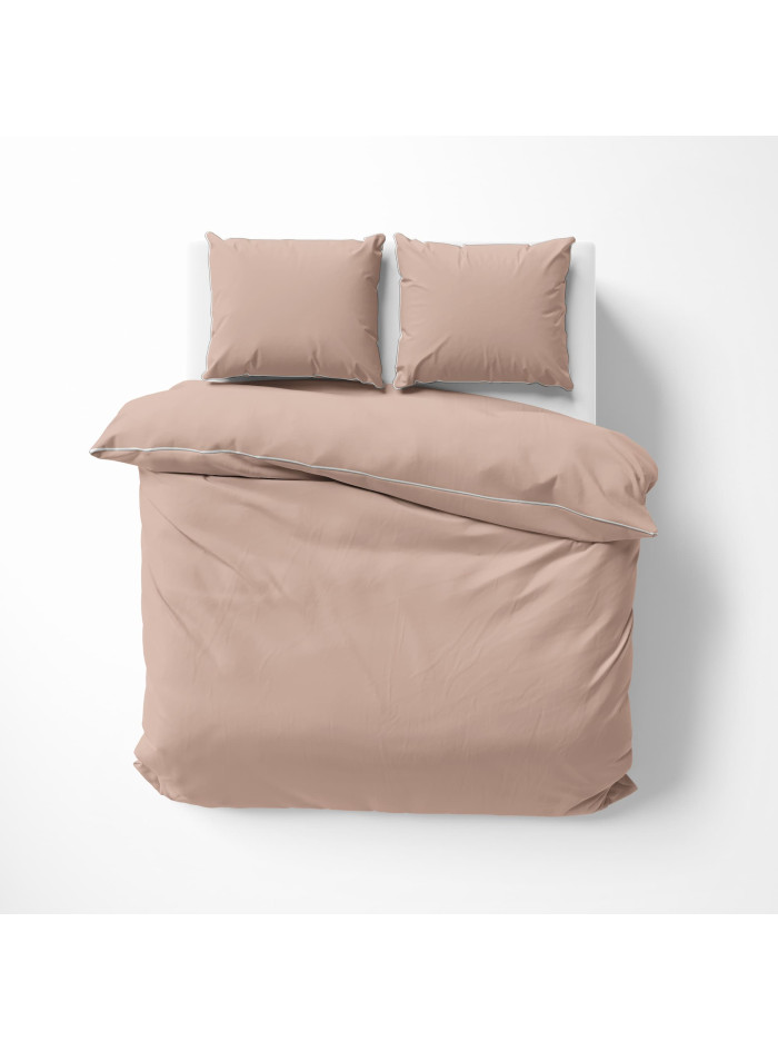 KOMPLET POŚCIELI PURE 160x200 MAKOSATYNA BRZOSKWINIOWA