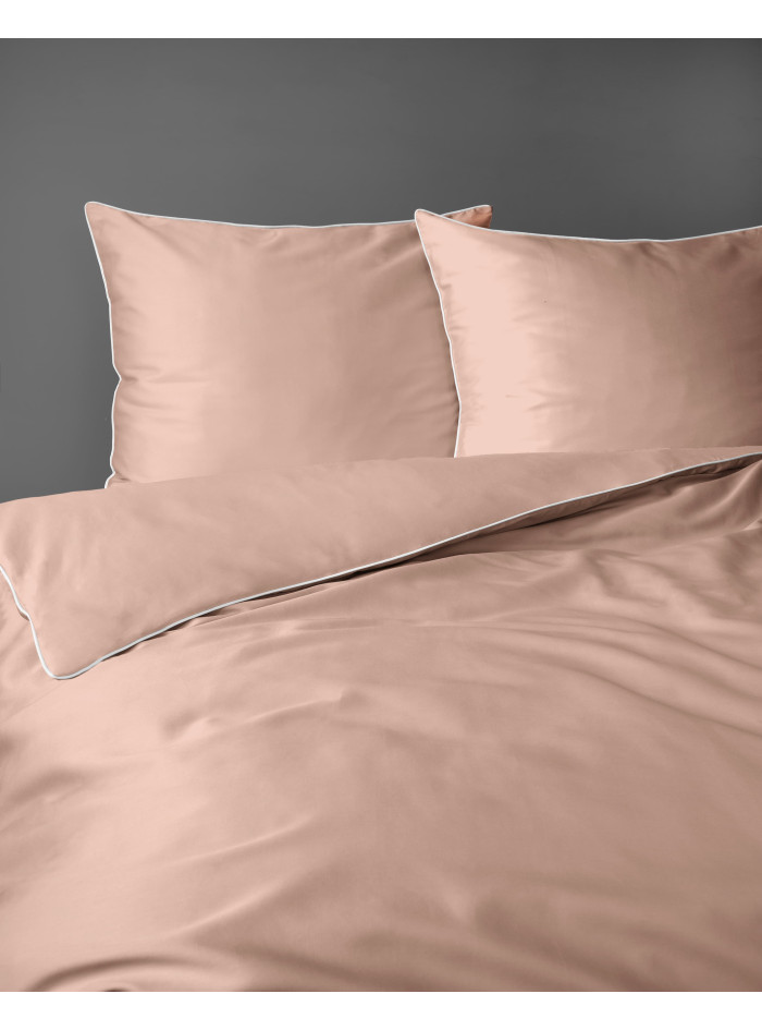 KOMPLET POŚCIELI PURE 160x200 MAKOSATYNA BRZOSKWINIOWA