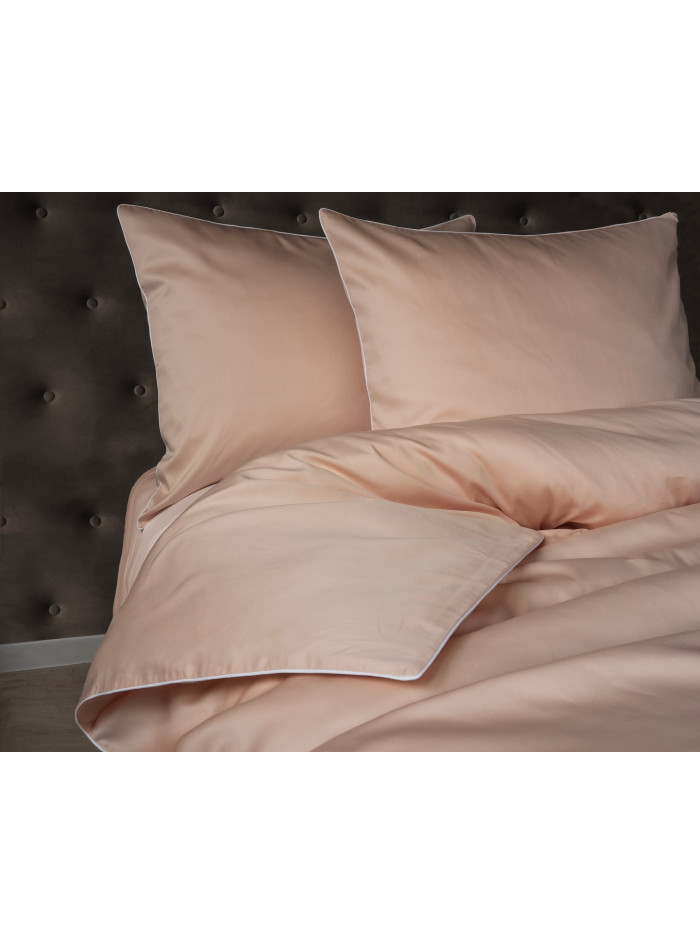 KOMPLET POŚCIELI PURE 160x200 MAKOSATYNA BRZOSKWINIOWA