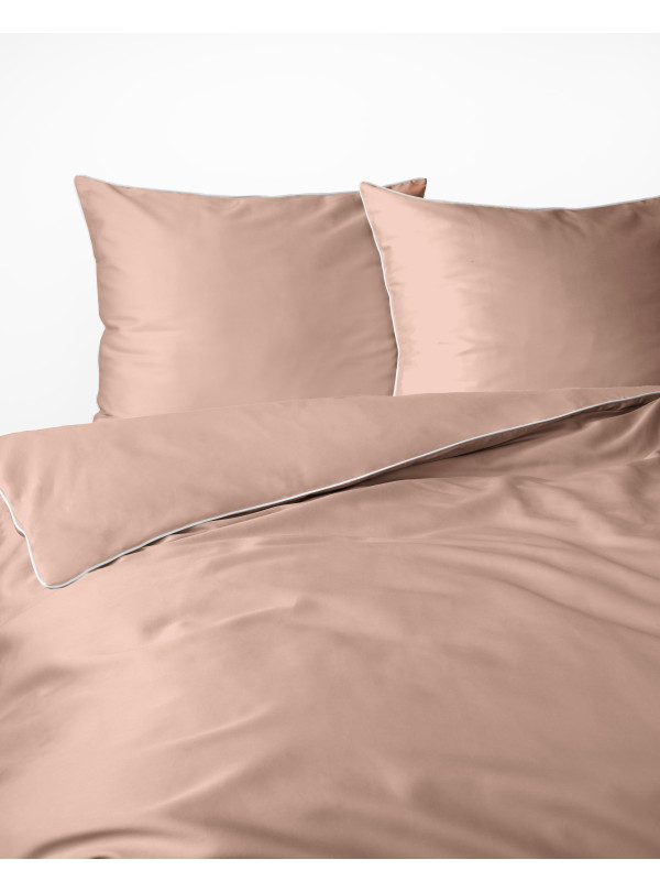 KOMPLET POŚCIELI PURE 200x220 MAKOSATYNA BRZOSKWINIOWA