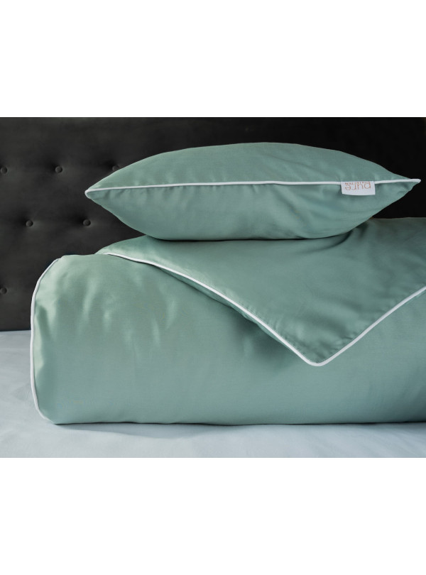 KOMPLET POŚCIELI PURE 140x200 MAKOSATYNA MIĘTOWA