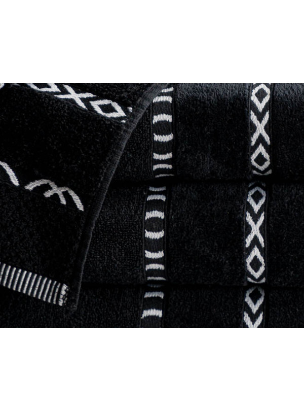 RĘCZNIK KĄPIELOWY 70x140 GINO CZARNY