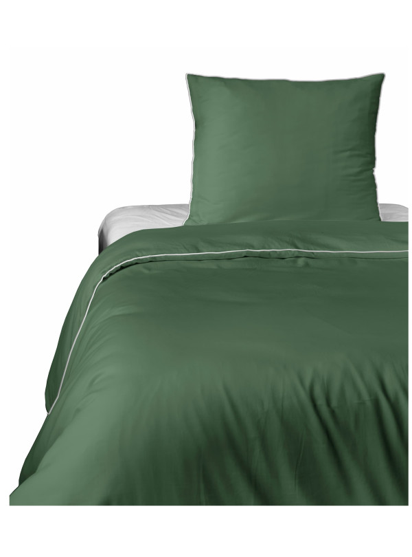 KOMPLET POŚCIELI PURE 140x200 MAKOSATYNA ZIELONA
