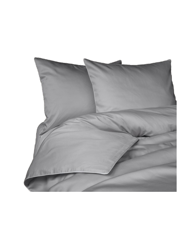 KOMPLET POŚCIELI PURE 200x220 MAKOSATYNA JASNOSZARA