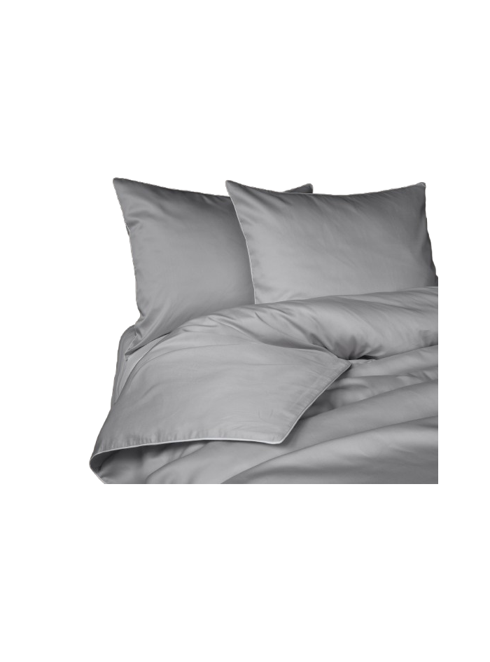 KOMPLET POŚCIELI PURE 200x220 MAKOSATYNA JASNOSZARA