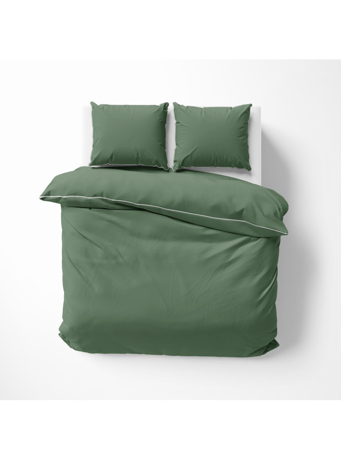 KOMPLET POŚCIELI PURE 200x220 MAKOSATYNA ZIELONA