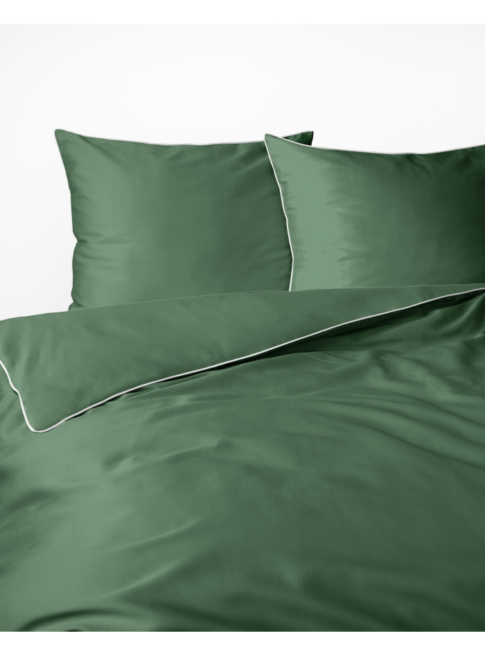 KOMPLET POŚCIELI PURE 200x220 MAKOSATYNA ZIELONA