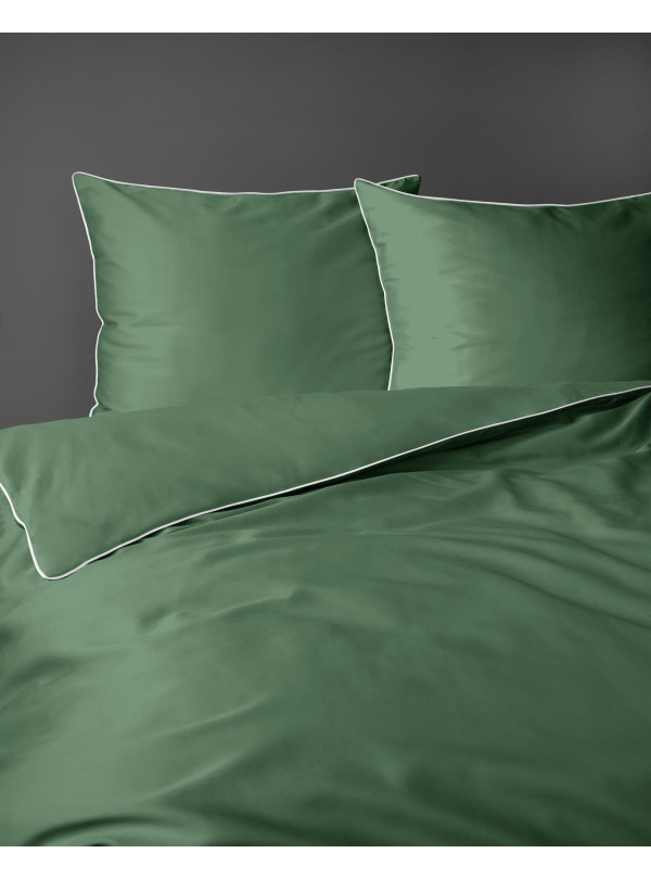 KOMPLET POŚCIELI PURE 200x220 MAKOSATYNA ZIELONA