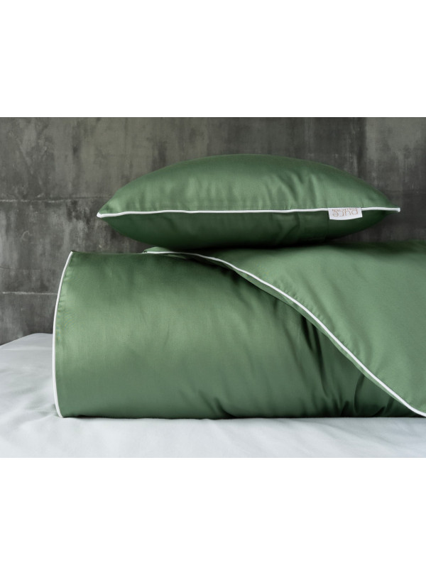 KOMPLET POŚCIELI PURE 200x220 MAKOSATYNA ZIELONA
