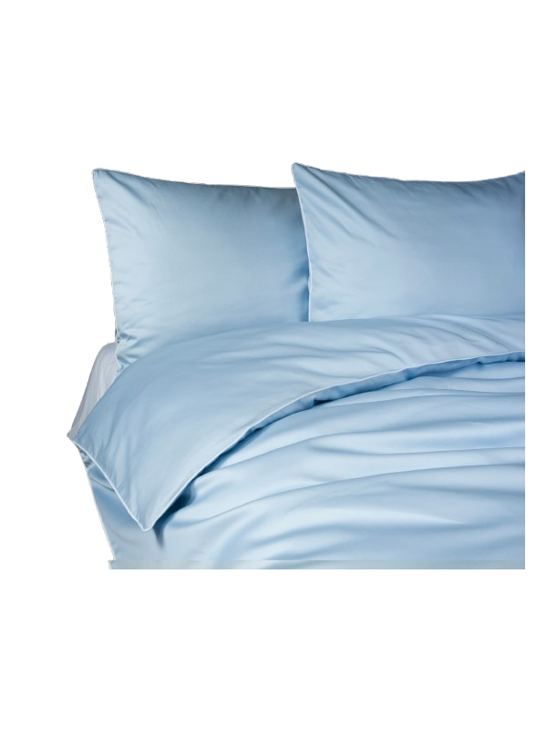 KOMPLET POŚCIELI PURE 200x220 MAKOSATYNA NIEBIESKA