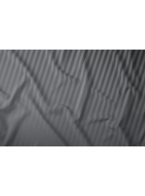 KOMPLET POŚCIELI 160x200 ADAMASZEK CIEMNOSZARA HOTELOWA PREMIUM