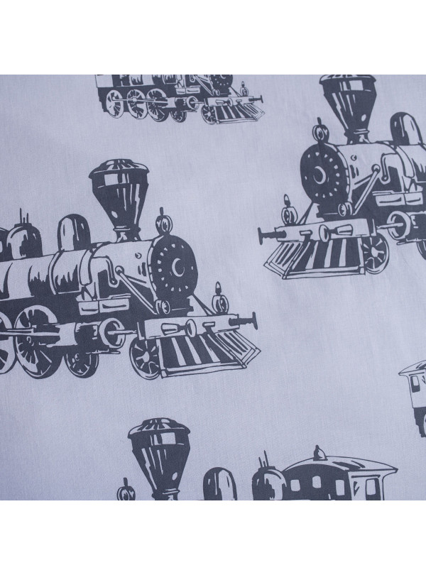POŚCIEL MŁODZIEŻOWA 140x200 LOKOMOTYWA POCIĄG BAWEŁNIANA