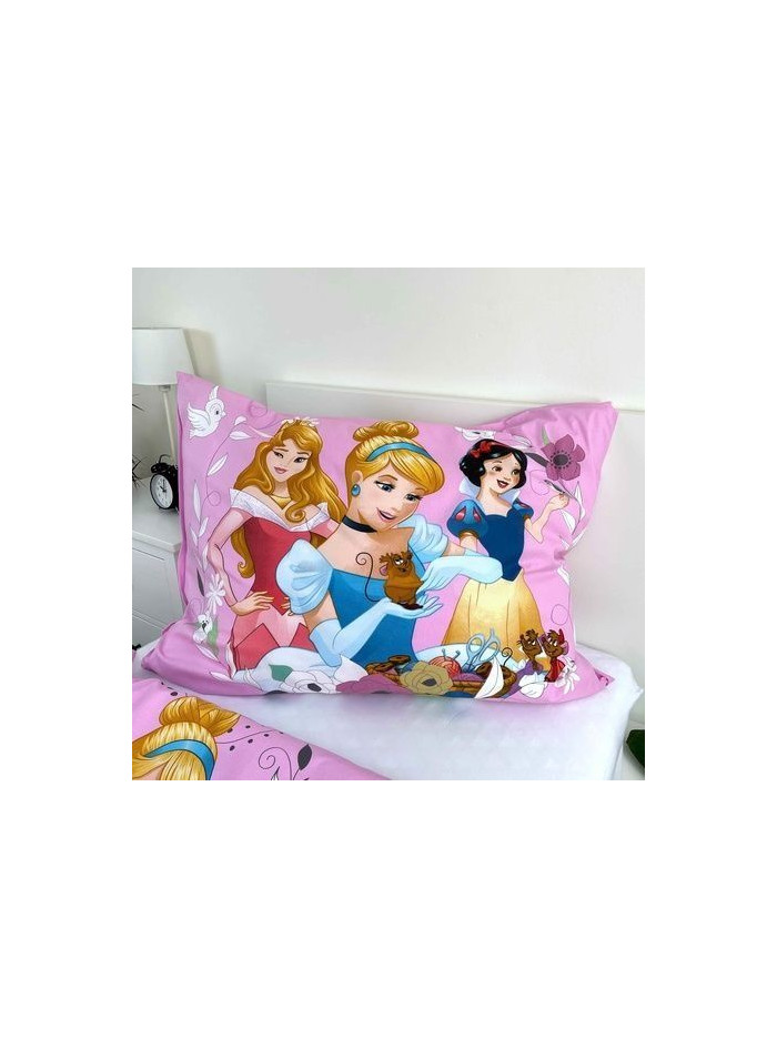 POŚCIEL BAWEŁNIANA 160x200 KSIĘŻNICZKI DISNEY ROSZPUNKA ŚNIEŻKA