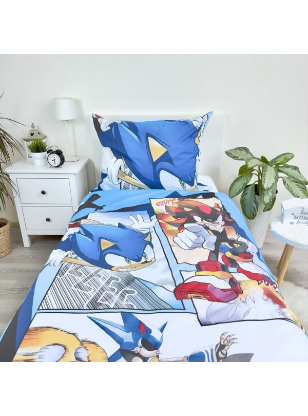 POŚCIEL 140x200 SUPER SONIC THE HEDGEHOG SHADOW