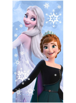 RĘCZNIK 70x140 PLAŻOWY BAWEŁNIANY FROZEN ELSA ANNA NIEBIESKI