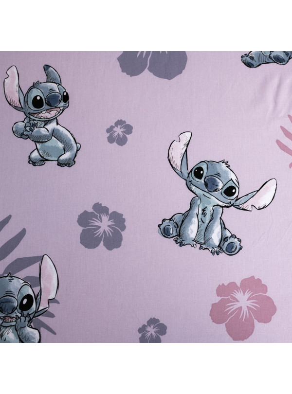 PRZEŚCIERADŁO Z GUMKA 90x200 LILO I STITCH RÓŻOWE