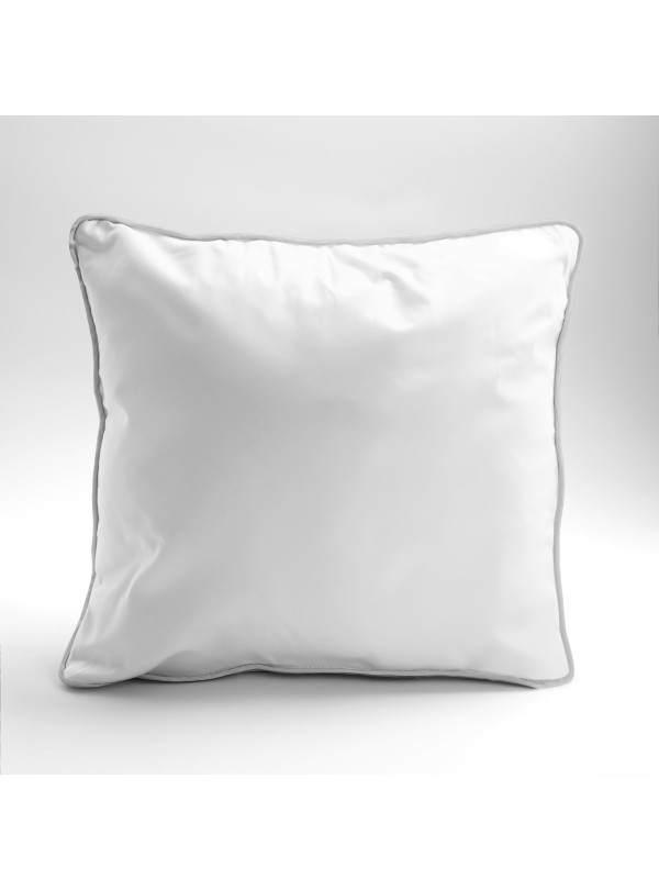 POSZEWKA NA PODUSZKĘ/JAŚKA 40x40 cm BIAŁA BIEL Z LAMÓWKĄ