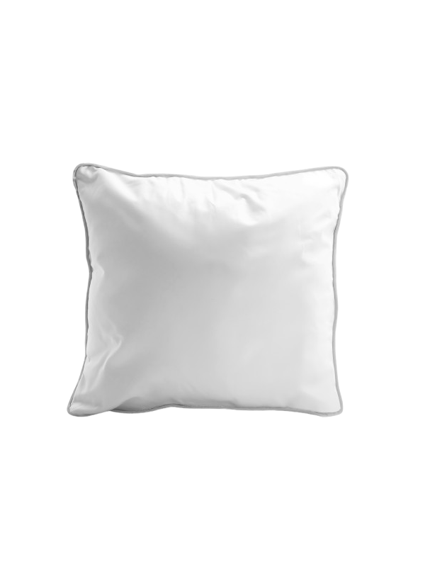 POSZEWKA NA PODUSZKĘ/JAŚKA 40x40 cm BIAŁA BIEL Z LAMÓWKĄ