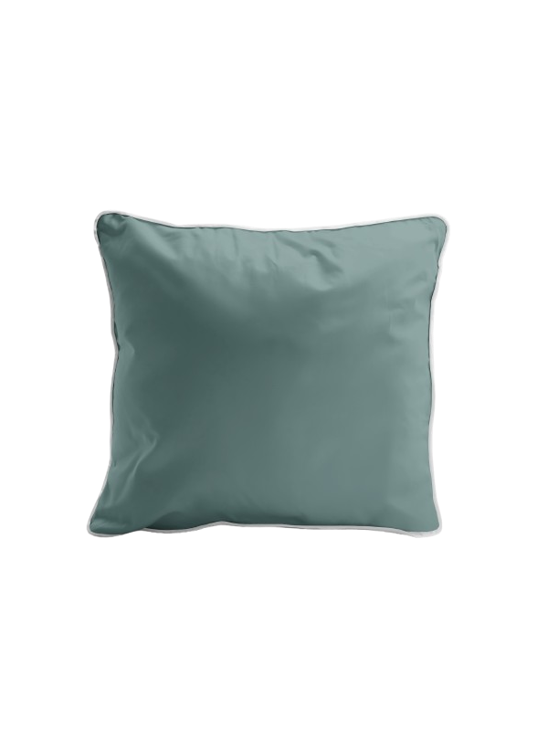 POSZEWKA NA PODUSZKĘ/JAŚKA 40x40 cm MIĘTOWA Z LAMÓWKĄ