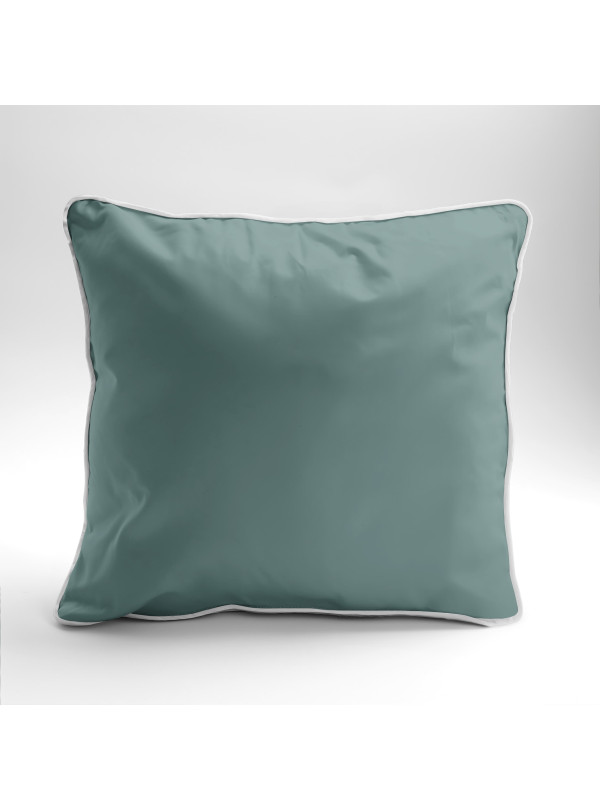 POSZEWKA NA PODUSZKĘ/JAŚKA 40x40 cm MIĘTOWA Z LAMÓWKĄ