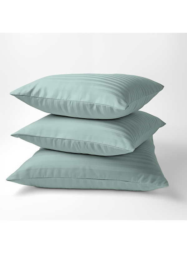 POSZEWKA NA PODUSZKĘ 70x80cm MIĘTOWA Z ADAMASZKU